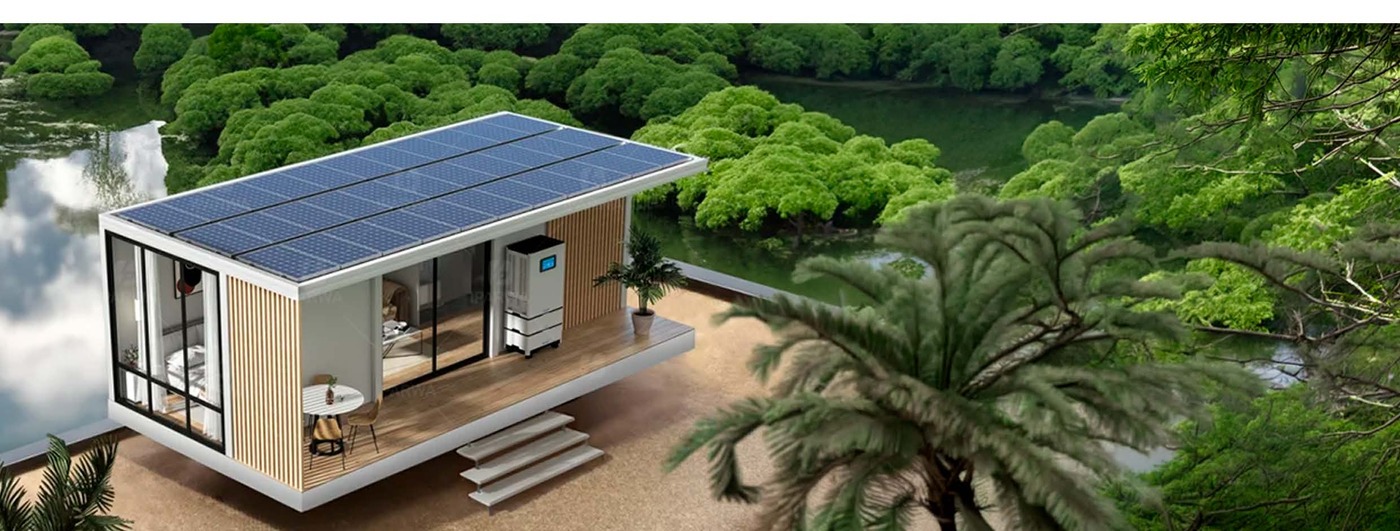 Casa modular Sanja Smart off-grid com energia solar
